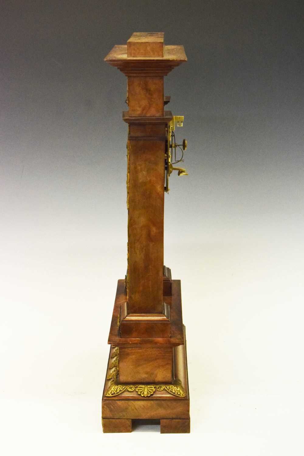 Early 19th Century French mahogany and ormolu-mounted mantel clock - Image 6 of 7