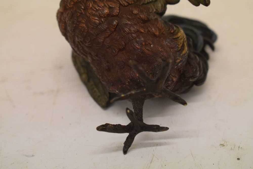 Austrian cold-painted bronze cockerel - Image 7 of 7