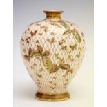 Kinkozan - Japanese porcelain vase, butterflies
