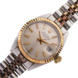 Rolex Oyster Perpetual Date two-colour bracelet watch