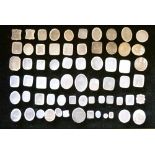 Collection of sixty-six assorted chalcedony seals