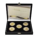 Royal Mint - 2006 Britannia Gold Silhouette Collection five coin set