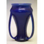 Pilkington's Royal Lancastrian blue waisted vase