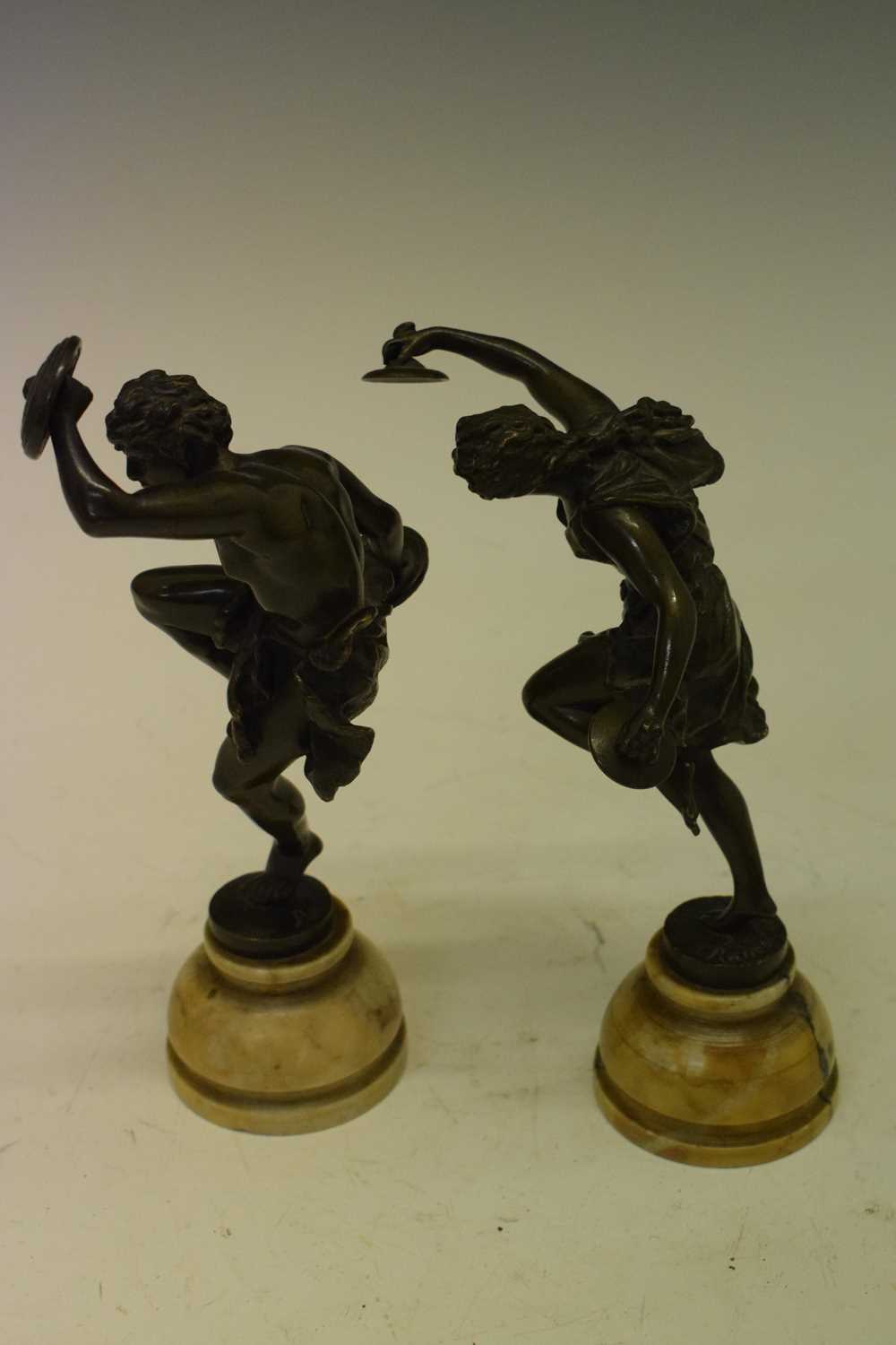 After Ernest Rancoulet (French, 1842-1915) - Pair of patinated bronze figures - Image 8 of 9