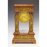 Early 19th Century French mahogany and ormolu-mounted mantel clock