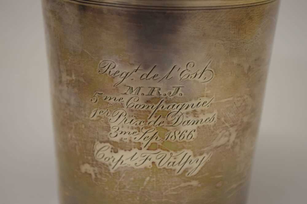 Mid-19th Century French silver beaker - Image 2 of 6