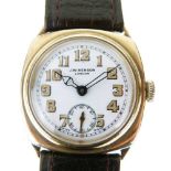 J.W. Benson - Gentleman's 9ct gold cased wristwatch