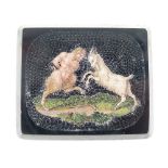 19th Century Italian 'Grand Tour' souvenir micromosaic panel