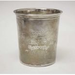 Mid-19th Century French silver beaker