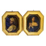 Follower of Guido Reni - Pair of 19th Century oils on canvas