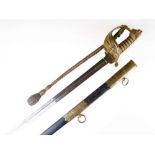 Royal Navy officers sword,