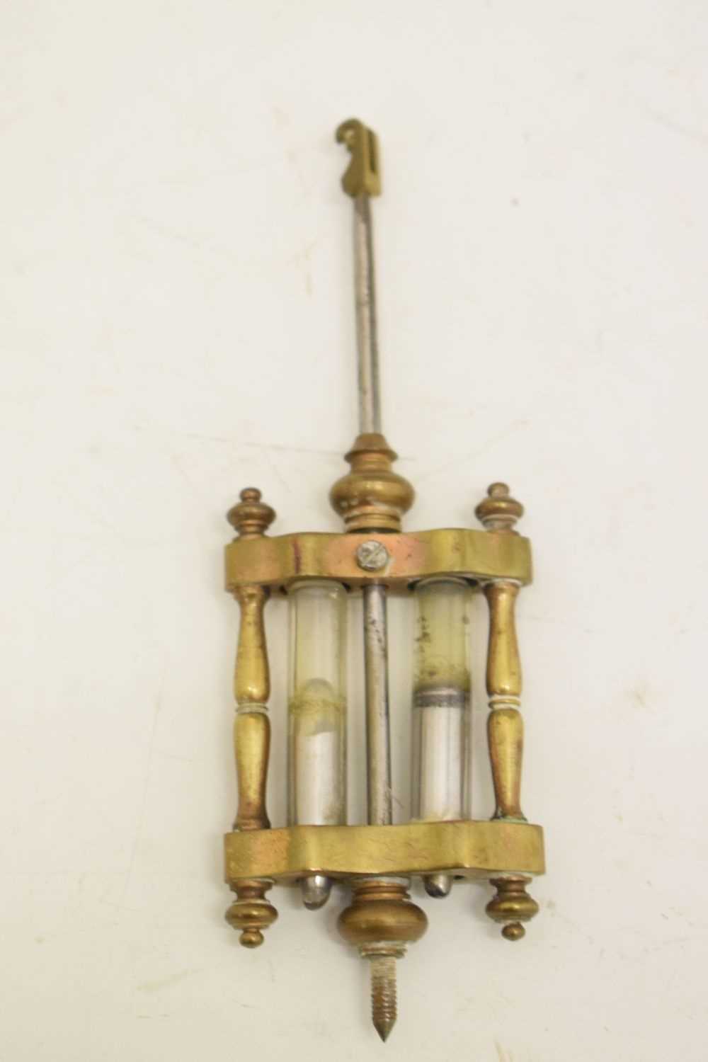 Late 19th or early 20th Century French oval four glass mantel clock - Image 5 of 5