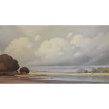 Pierre de Clausade (1910-1976) - Oil on canvas 'Ciel de Loire'