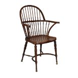 Late 19th Century mahogany Windsor chair, attributed to William Birch & Co