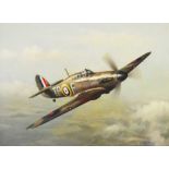 John Graddon (British) - Oil on canvas - Hurricane L2039 TP-F