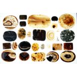 Quantity of assorted agate panels