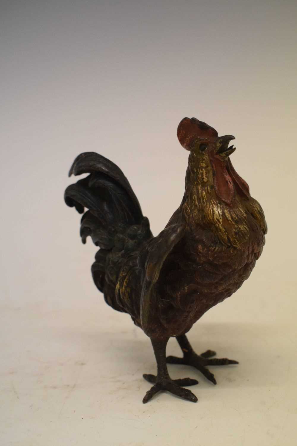 Austrian cold-painted bronze cockerel - Image 3 of 7