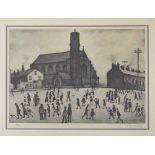 After Laurence Stephen Lowry, (1887-1976) – Limited edition signed print – ‘St Mary's Beswick’