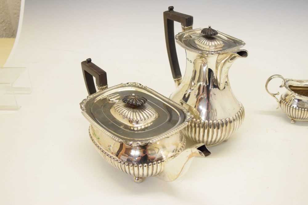 Silver four-piece tea service - Image 9 of 9