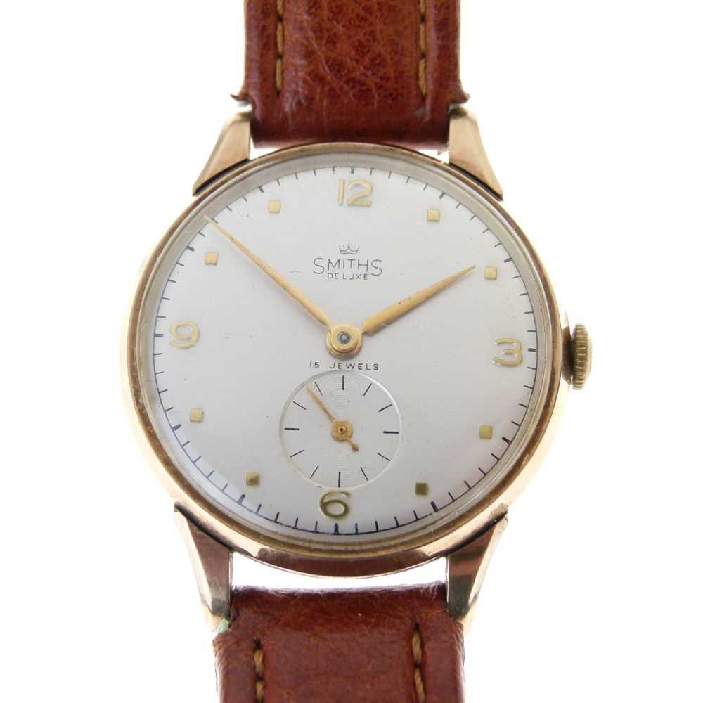 Smiths - Gentleman's 9ct gold mechanical wristwatch