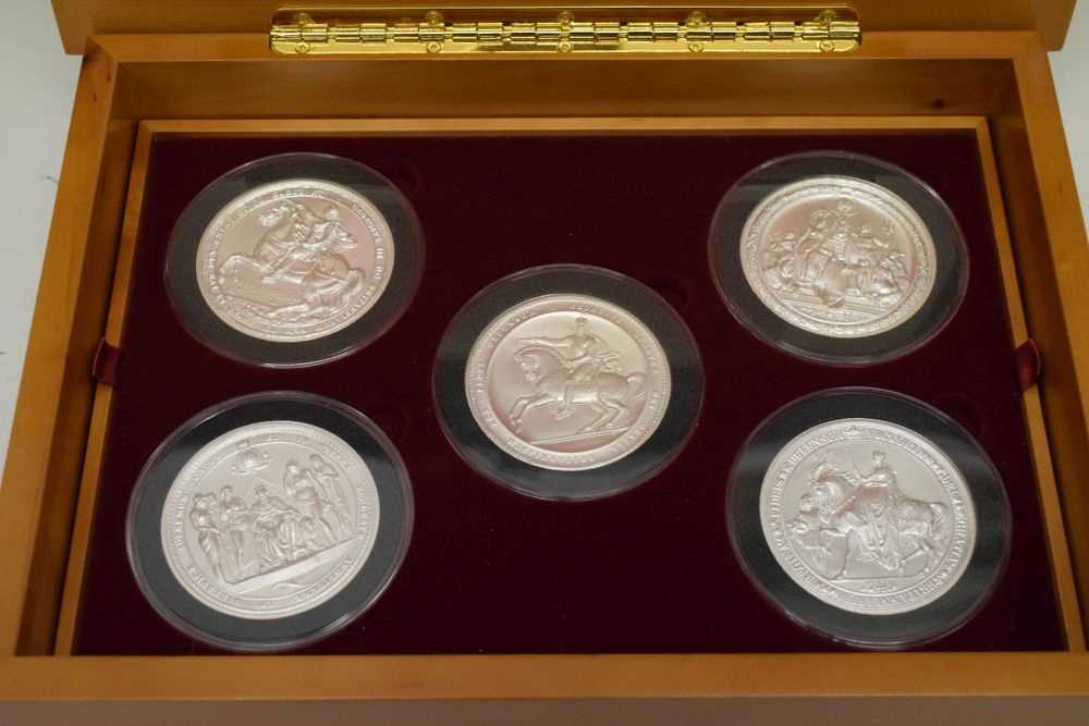 Royal Mint - Great Seals of the Realm 'Nineteenth Century' silver five medallion set - Image 5 of 12