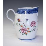 Late 18th Century Chinese Famille-Rose porcelain barrel-shaped jug