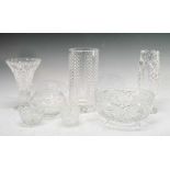 Waterford 333 pattern cut glass vase,