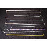 Collection of glass canes