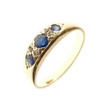 Sapphire and diamond dress ring