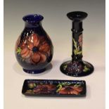 Moorcroft Pottery - Three Anemone pattern pieces