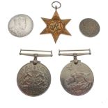 Second World War medal group and coins