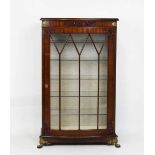 Early 20th Century mahogany bowfront display cabinet