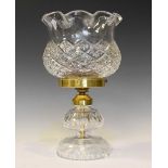 Thomas Webb cut glass table lamp