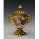 Royal Worcester pot pourri vase