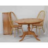 Ercol table and two chairs