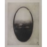 Norman Ackroyd CBE, RA (b.1938) - Limited edition etching - A Classical landscape (oval)