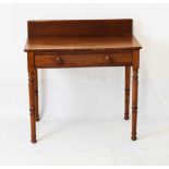 19th Century mahogany single drawer side table