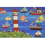 Gordon Barker - Acrylic - 'Wonderful Sailing Boats'