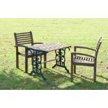 Teak garden patio set