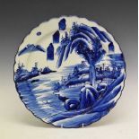 Japanese porcelain lobed charger