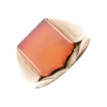 9ct gold sardonyx signet ring