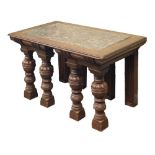 Marble top console table