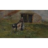 Geo Taylor - Pastel - Farm scene