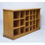 Oak shelving/boot rack unit