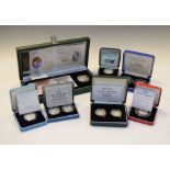 Quantity of Royal Mint silver proof coins