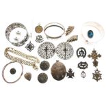 Assorted silver, white metal and unmarked jewellery