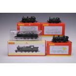 Four boxed Hornby 00 gauge railway trainset locomotives