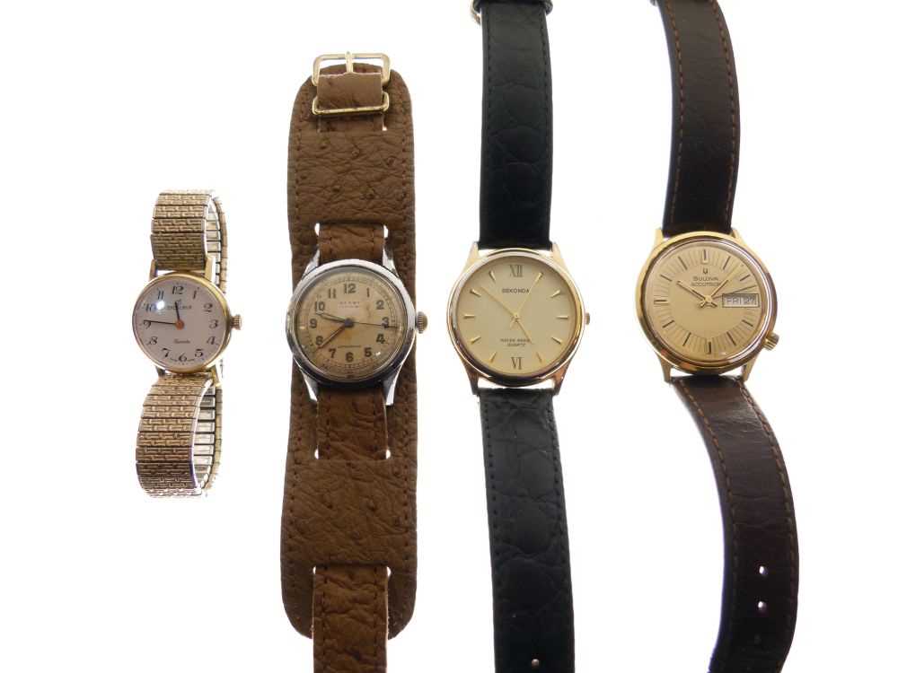 Bulova Accutron - Gentleman's gold plated and stainless steel back wristwatch, etc. - Bild 7 aus 7