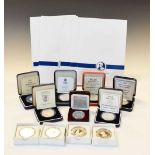 Quantity of Channel Island and World silver commemorative coins