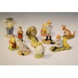 Quantity of Royal Doulton figures and Royal Albert figure